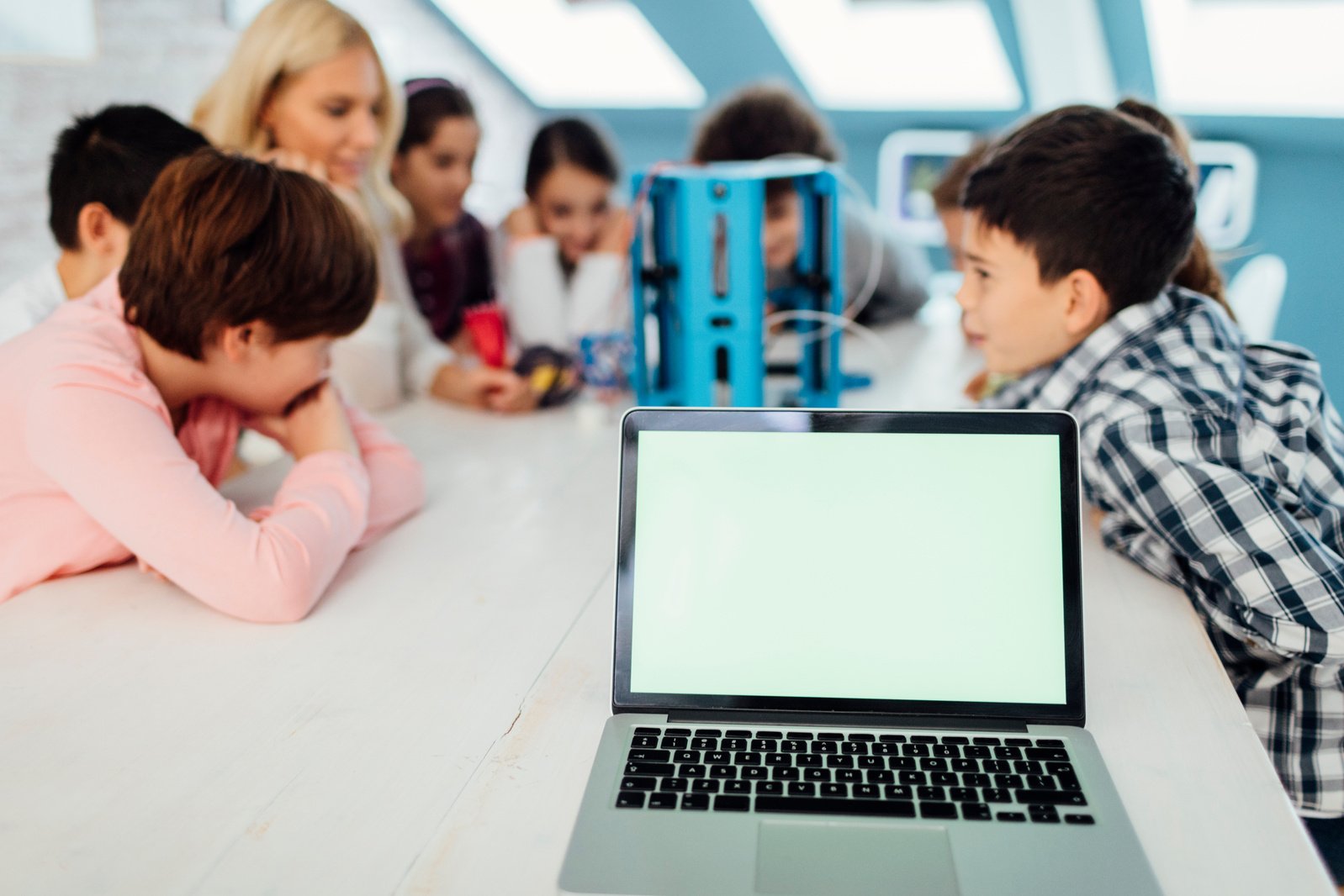 Kids Learning 3D Printing In School